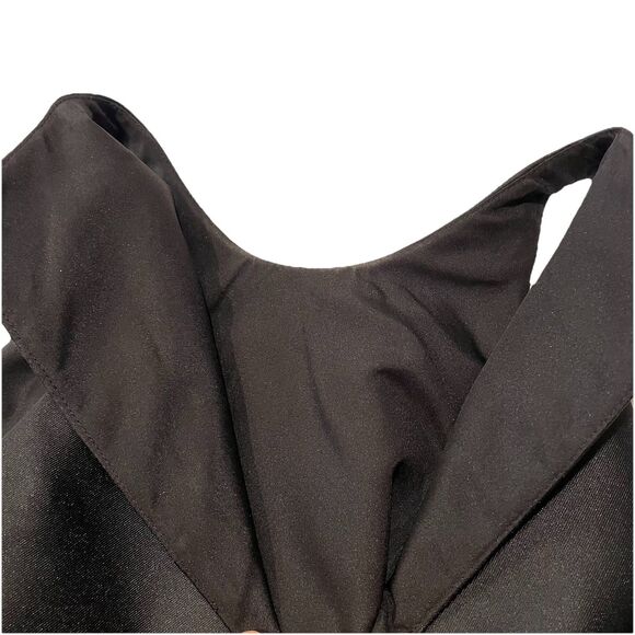 Alfred Sung Style: D7077 Bridesmaid Formal Prom Dance Taffeta Black Dress-2 - Picture 9 of 16